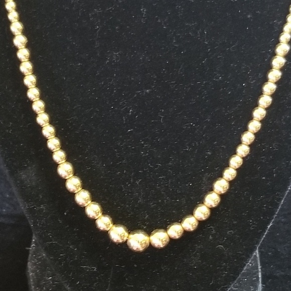 Krementz Jewelry - Vintage Krementz Gold Filled Beaded Necklace